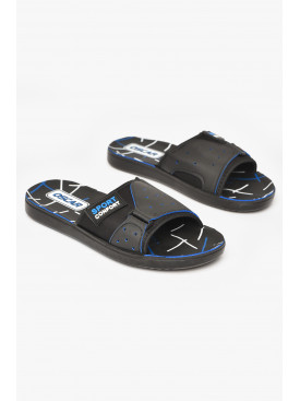 Шлепки мужские черно-синего цвета s- 212248C Шлепки мужские черно-синего цвета s- 212248C