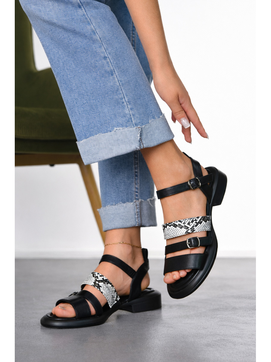 Босоножки женские чорного цвета W 710-7 212254C