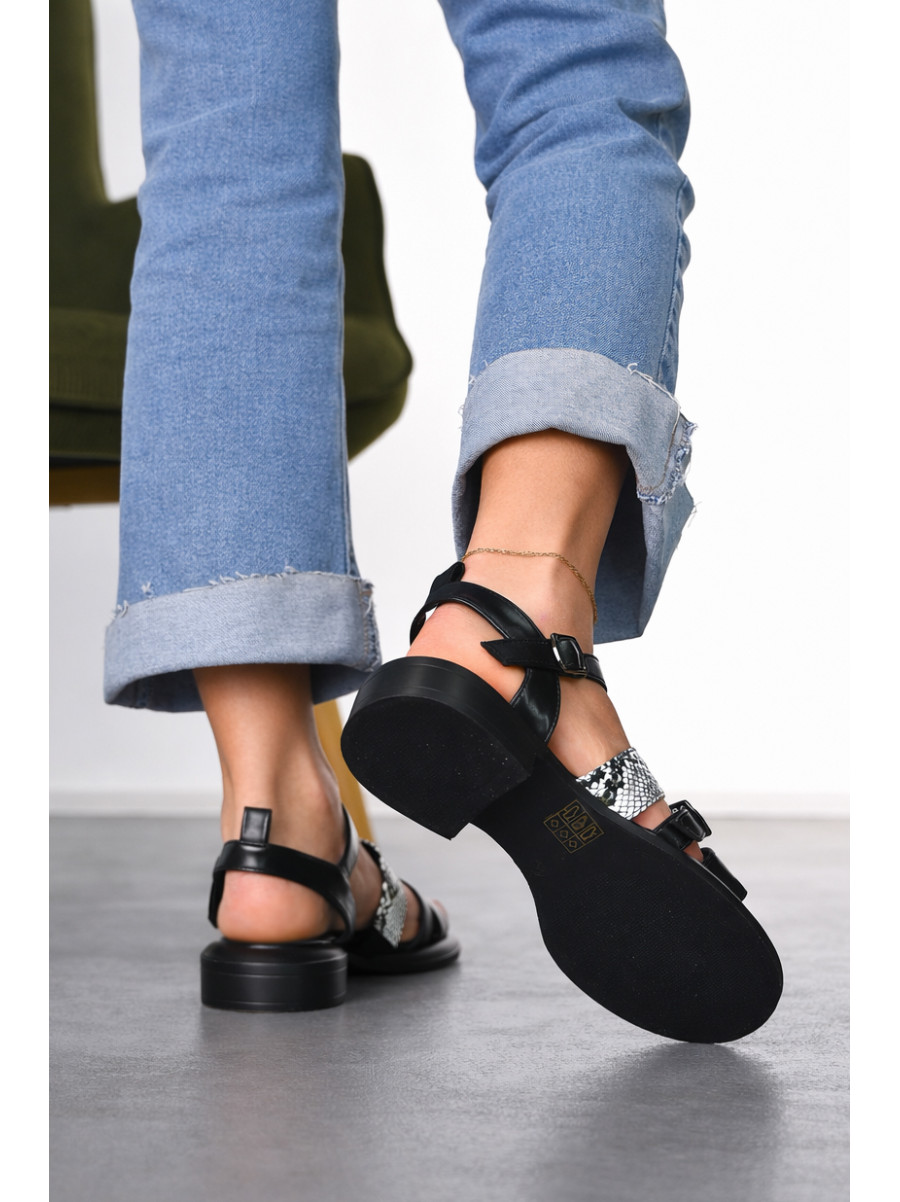 Босоножки женские чорного цвета W 710-7 212254C