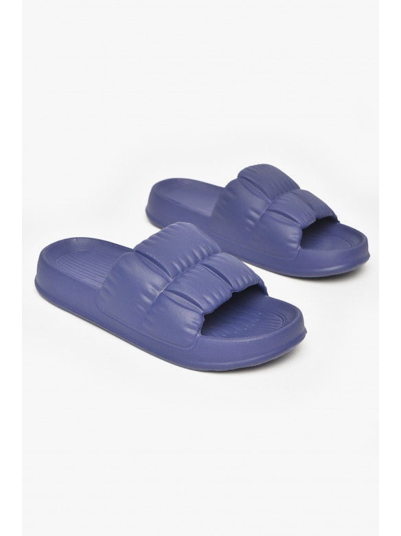 Шлепанцы пена женские синего цвета С-95 212265C