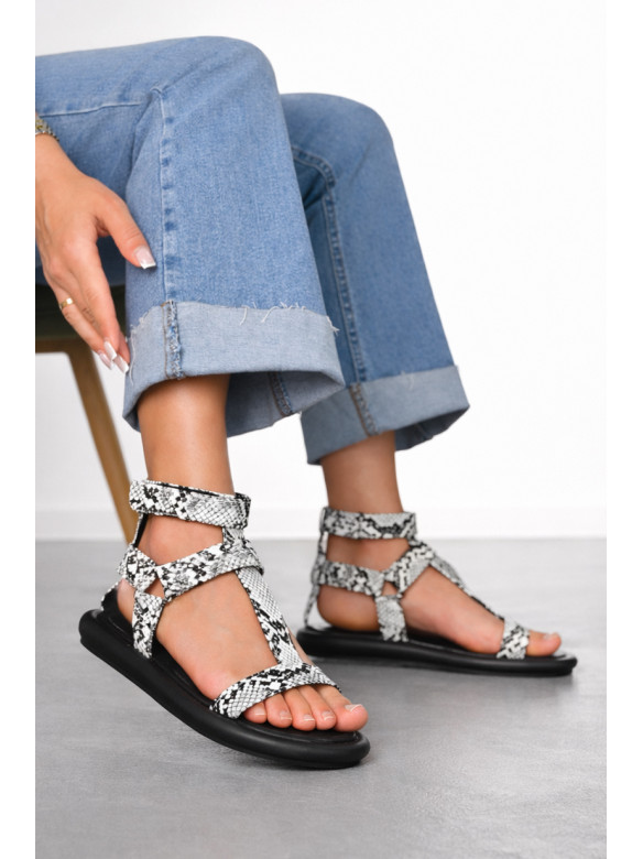 Босоножки женские чорно-белого цвета W 2260-16 212268C