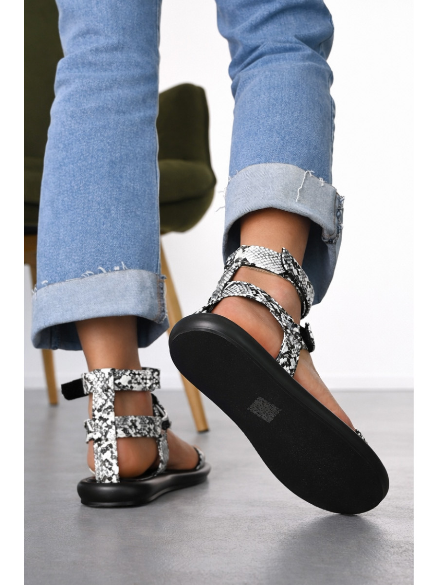 Босоножки женские чорно-белого цвета W 2260-16 212268C