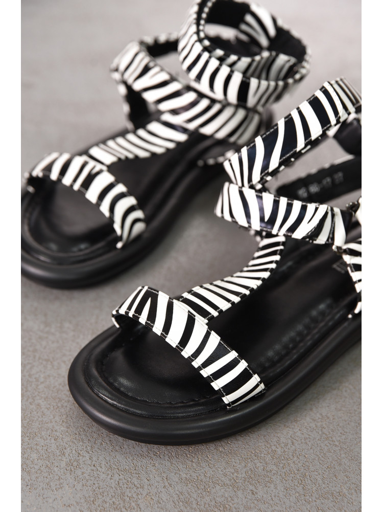 Босоножки женские чорно-белого цвета W 2260-17 212270C