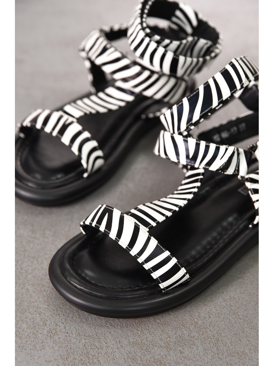 Босоножки женские чорно-белого цвета W 2260-17 212270C