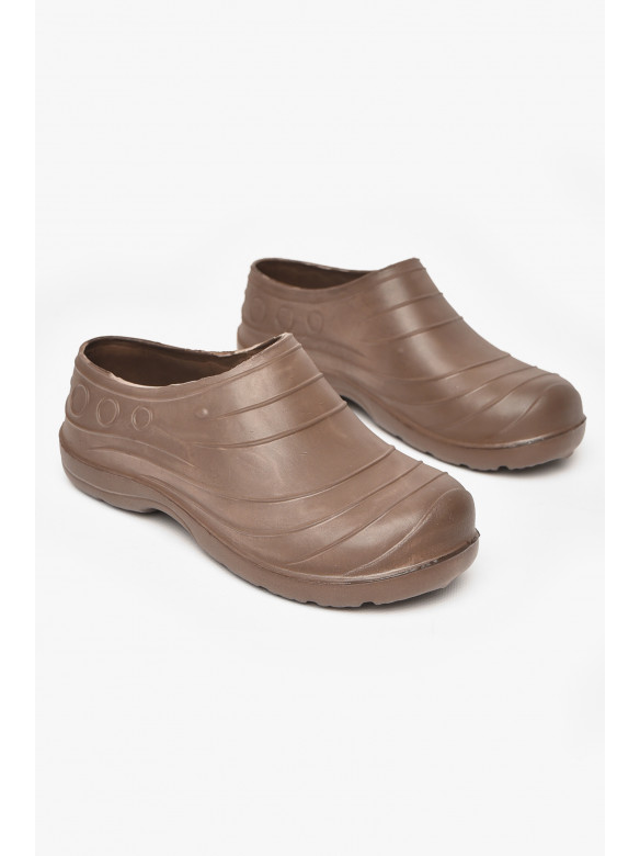 Галоши женские коричневого цвета Б-06 212271C