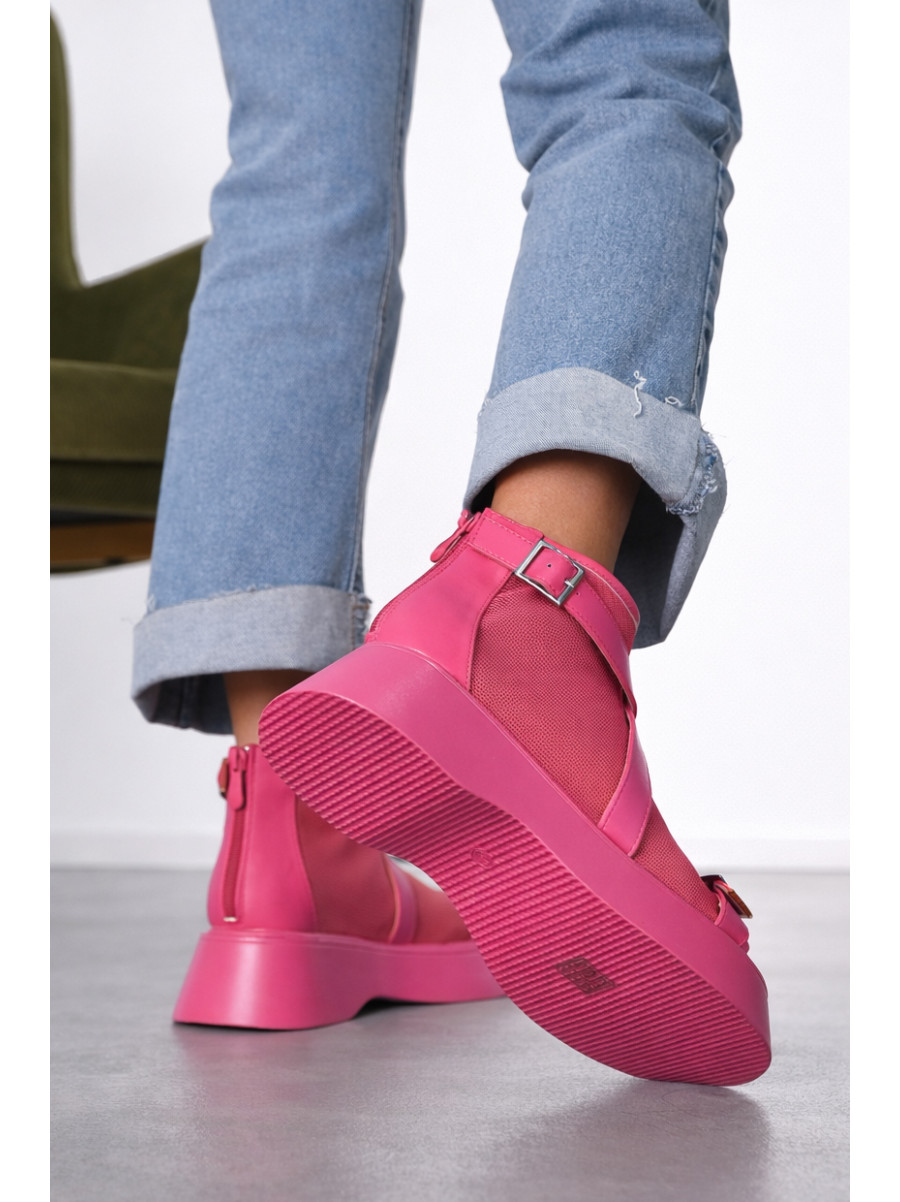 Босоножки женские малинового цвета S6657-5 212275C