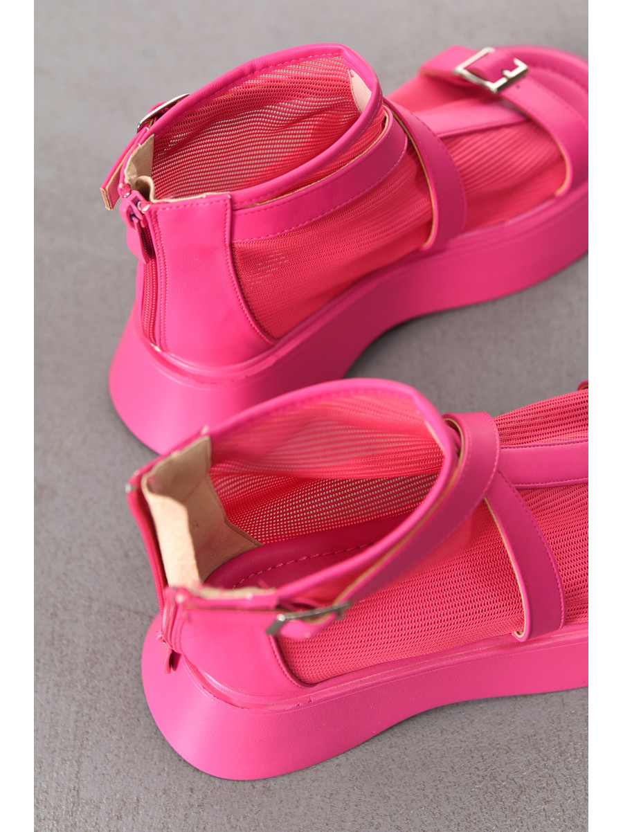 Босоножки женские малинового цвета S6657-5 212275C