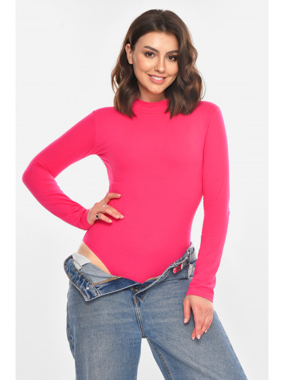 Боді жіноче однотонне рожевого кольору 1008 212325C