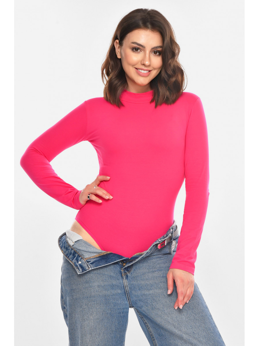 Боді жіноче однотонне рожевого кольору 1008 212325C