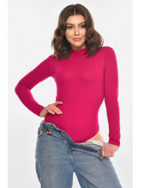 Боді жіноче однотонне малинового кольору 1008 212329C
