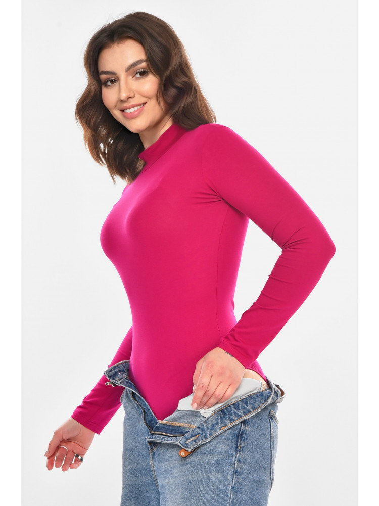 Боді жіноче однотонне малинового кольору 1008 212329C