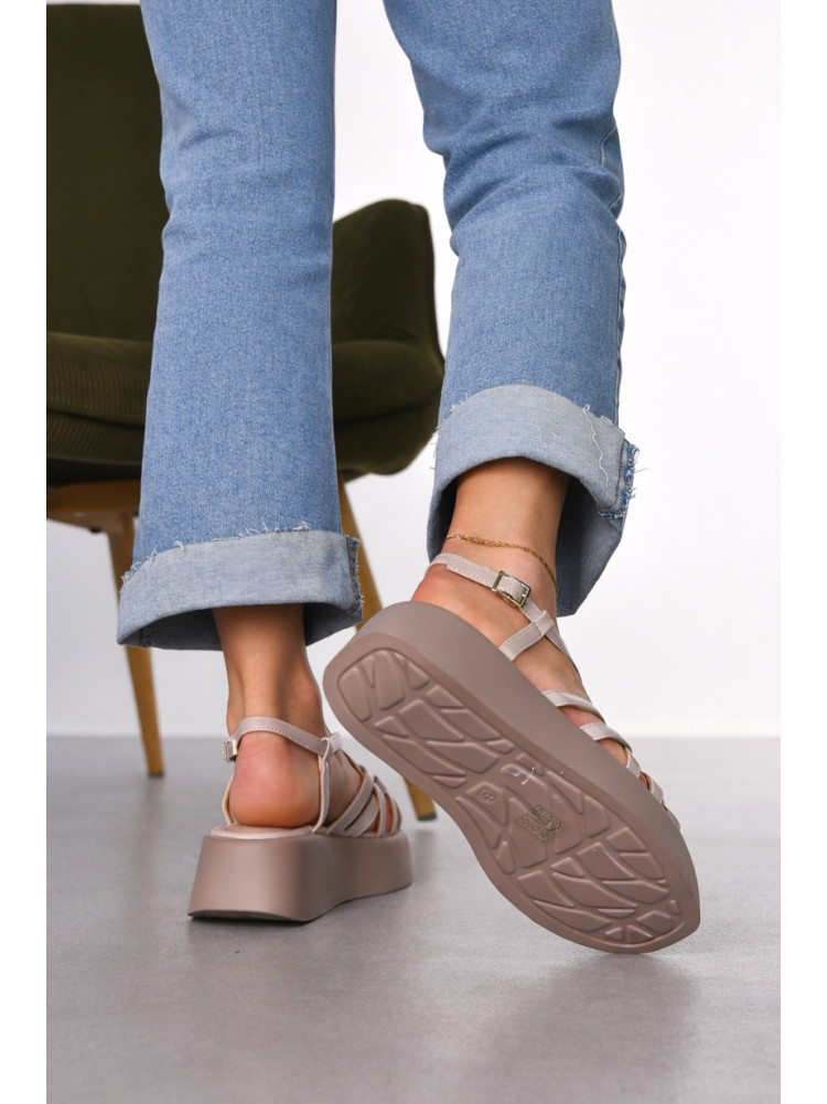 Босоножки женские светло-бежевого цвета Т7020-35 212345C