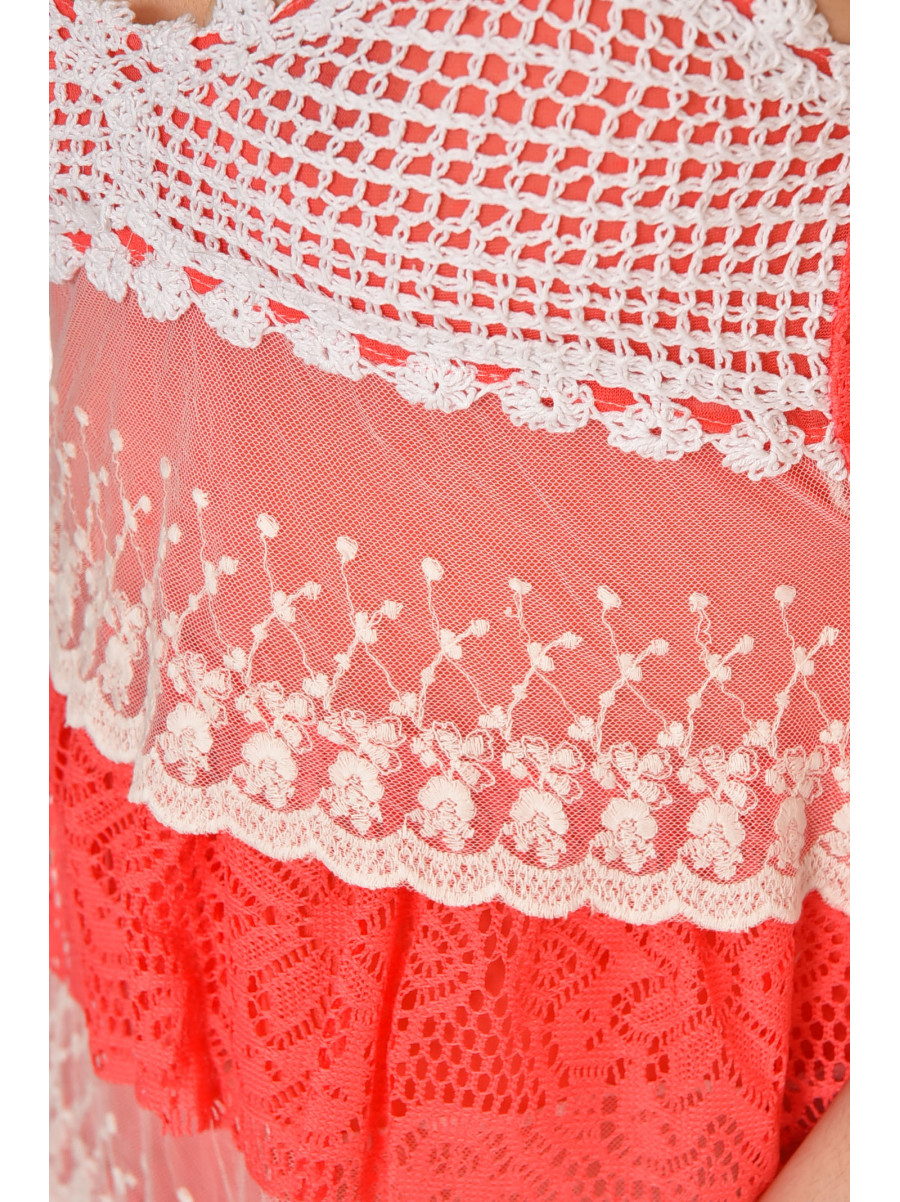 Сарафан женский розового цвета с принтом 081 212356C