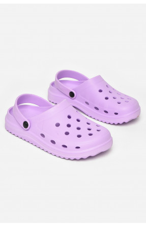 Кроксы женские сиреневого цвета 5063-2 212362C
