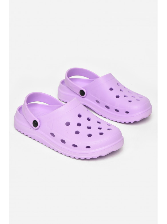 Кроксы женские сиреневого цвета 5063-2 212362C