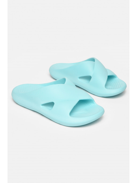 Шлепанцы пена женские голубого цвета 5065-2 212364C