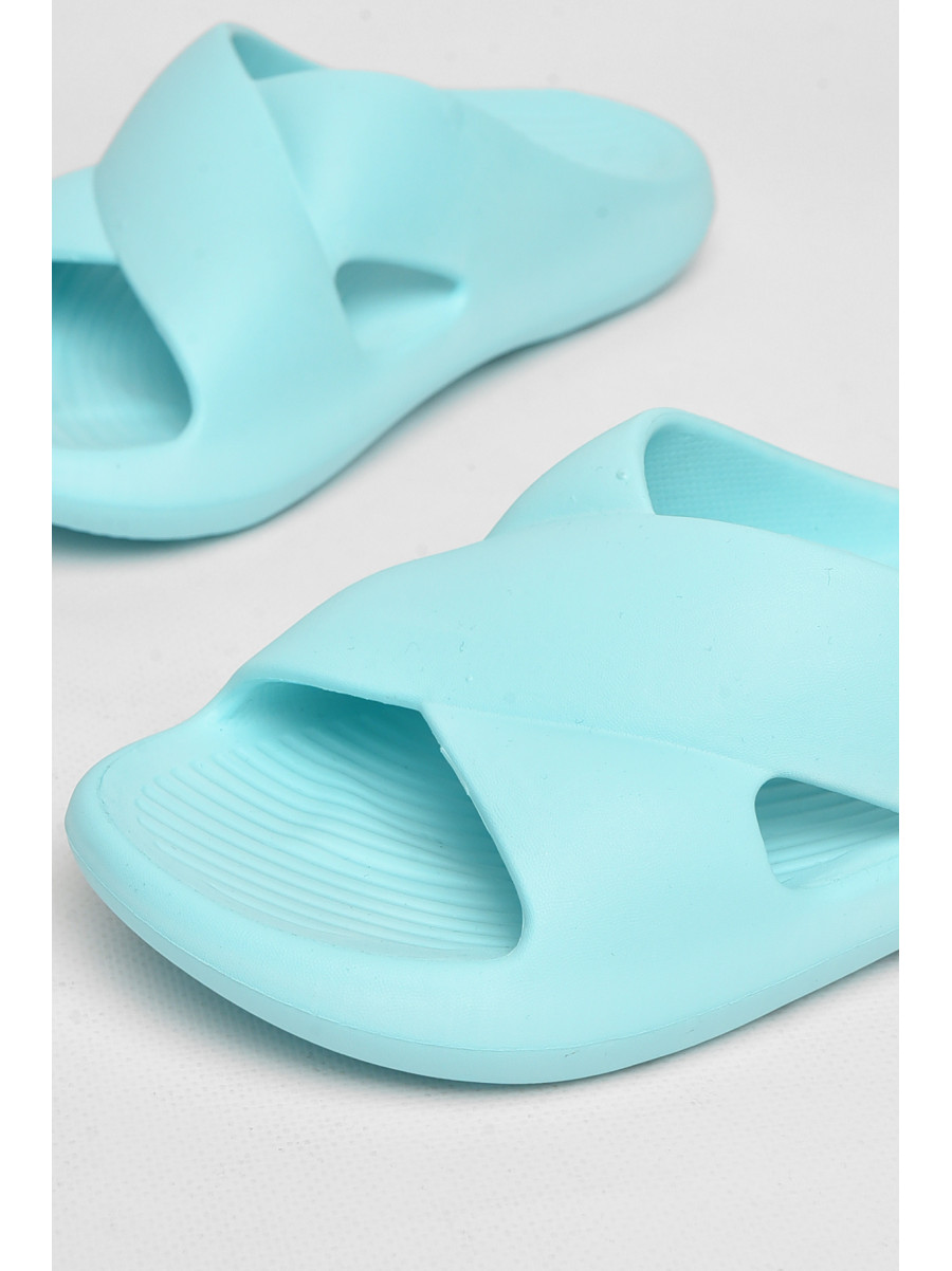 Шлепанцы пена женские голубого цвета 5065-2 212364C