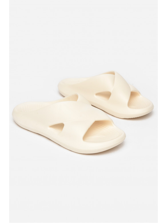 Шлепанцы пена женские молочного цвета 5065-2 212365C