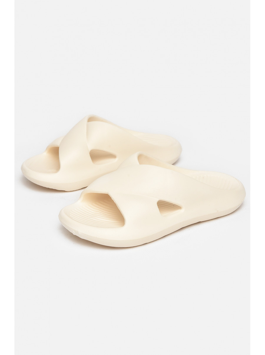 Шлепанцы пена женские молочного цвета 5065-2 212365C