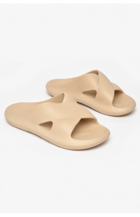 Шлепанцы пена женские бежевого цвета 5065-2 212366C