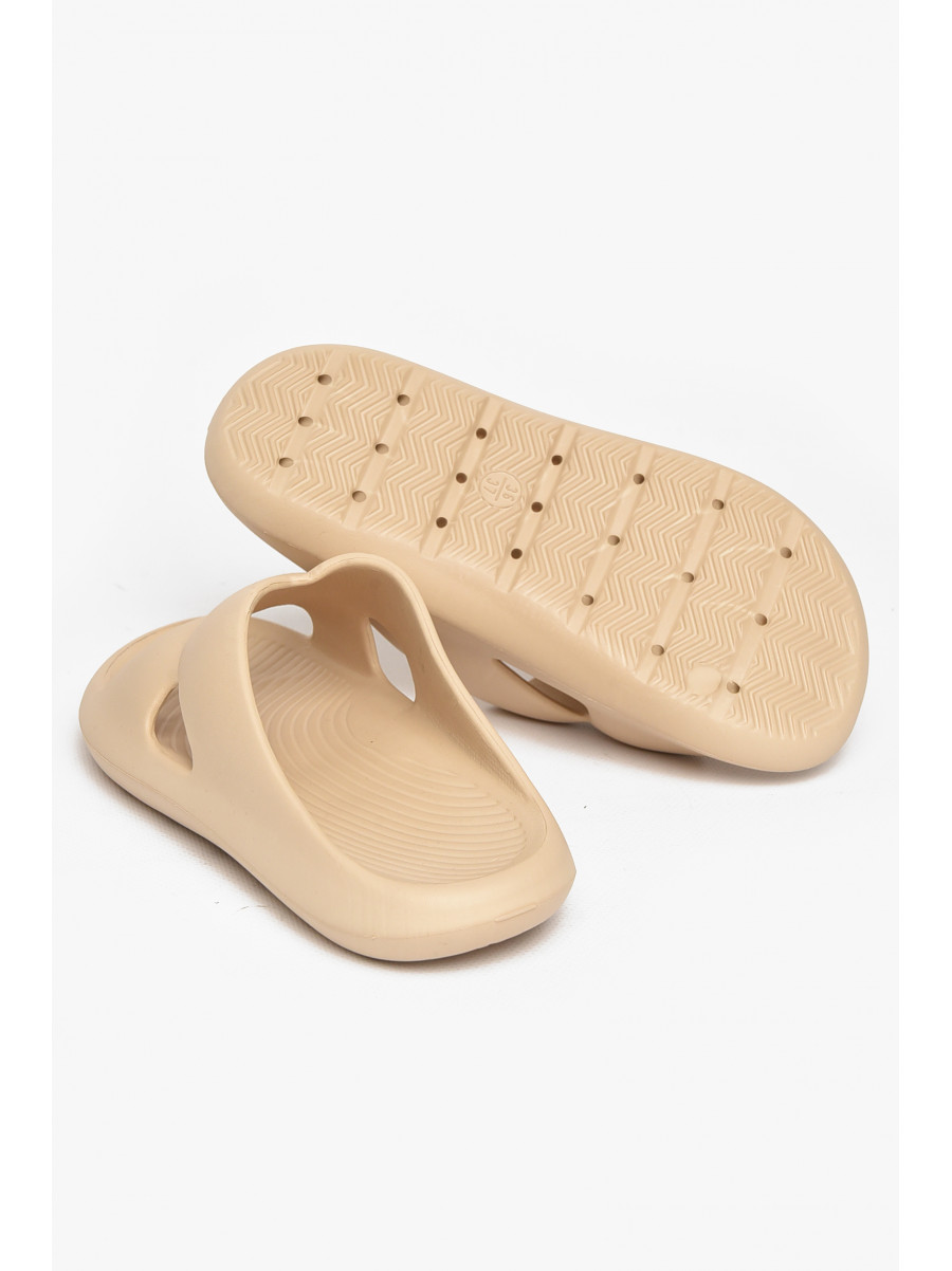 Шлепанцы пена женские бежевого цвета 5065-2 212366C