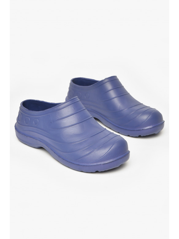 Калоші жіночі синього кольору Уцінка квітка 212370C