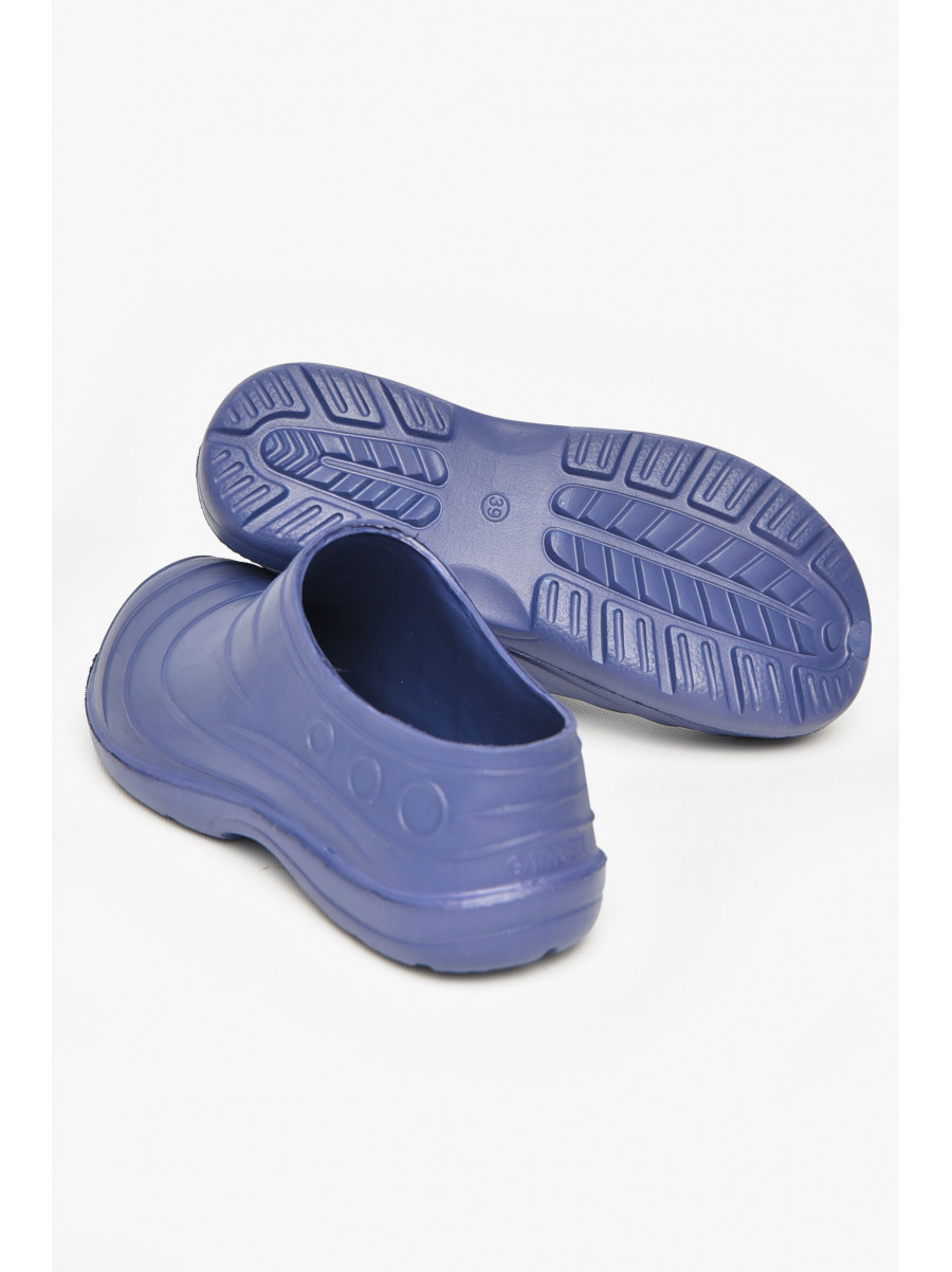 Калоші жіночі синього кольору Уцінка квітка 212370C