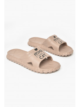 Шльопанці піна жіночі бежевого кольору Уцінка С-74 212372C