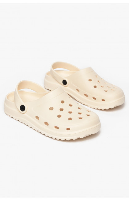 Кроксы женские молочного цвета 5063-2 212376C