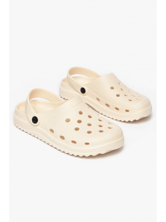 Кроксы женские молочного цвета 5063-2 212376C