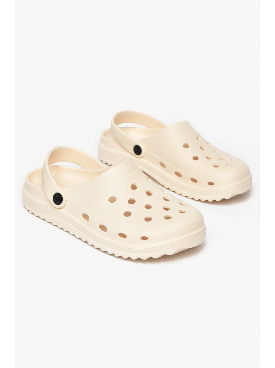 Кроксы женские молочного цвета 5063-2 212376C