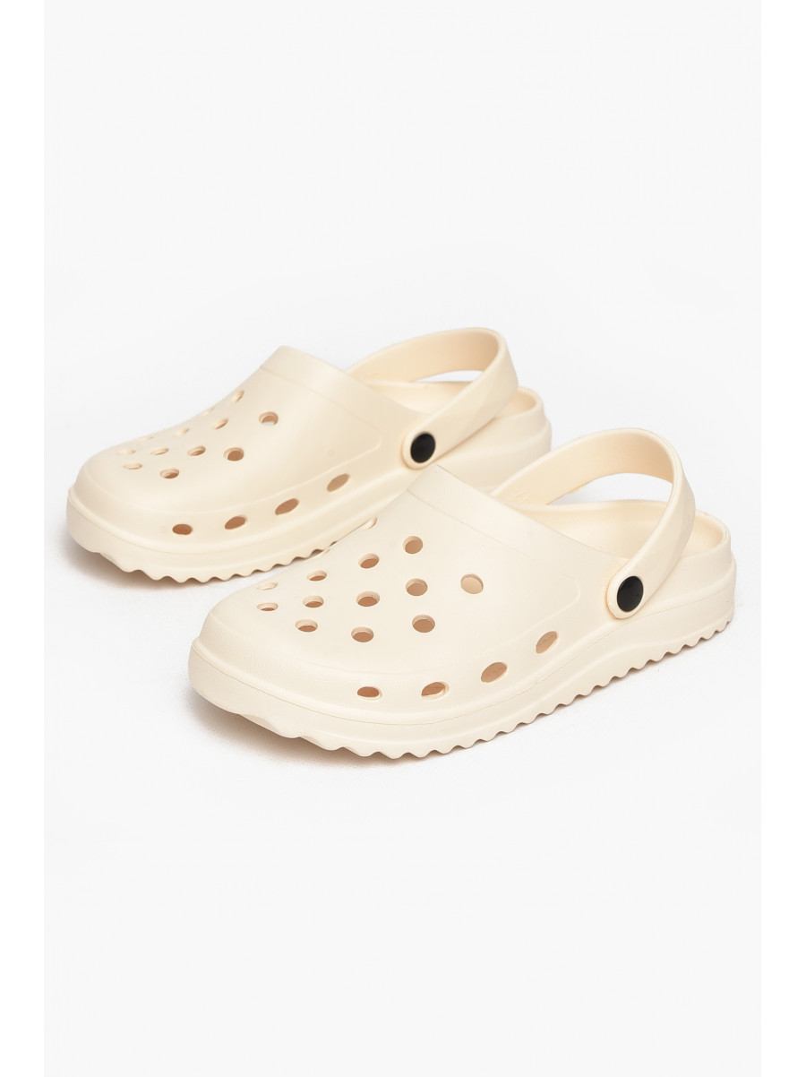 Кроксы женские молочного цвета 5063-2 212376C