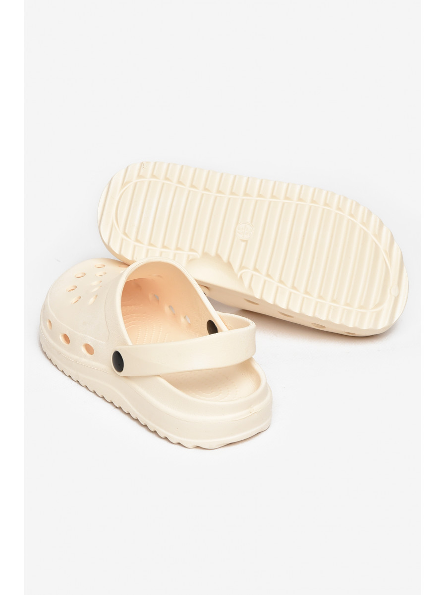 Кроксы женские молочного цвета 5063-2 212376C