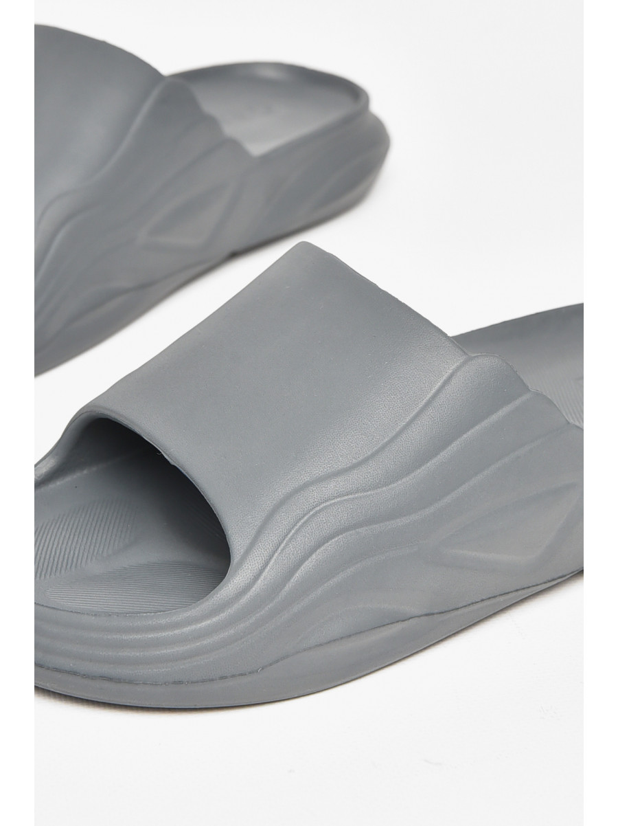 Шльопанці чоловічі піна сірого кольору П-38 212381C