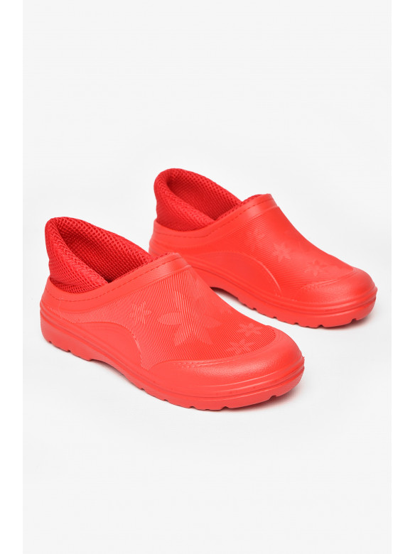Галоши женские сетка красного цвета ГП-24 212382C