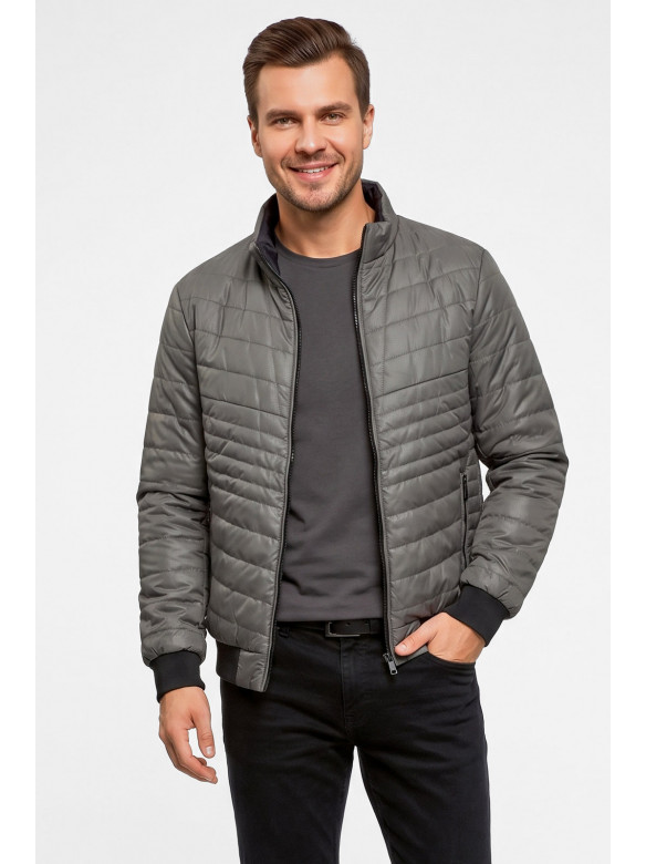 Куртка чоловіча демісезонна сірого кольору S711 212390C