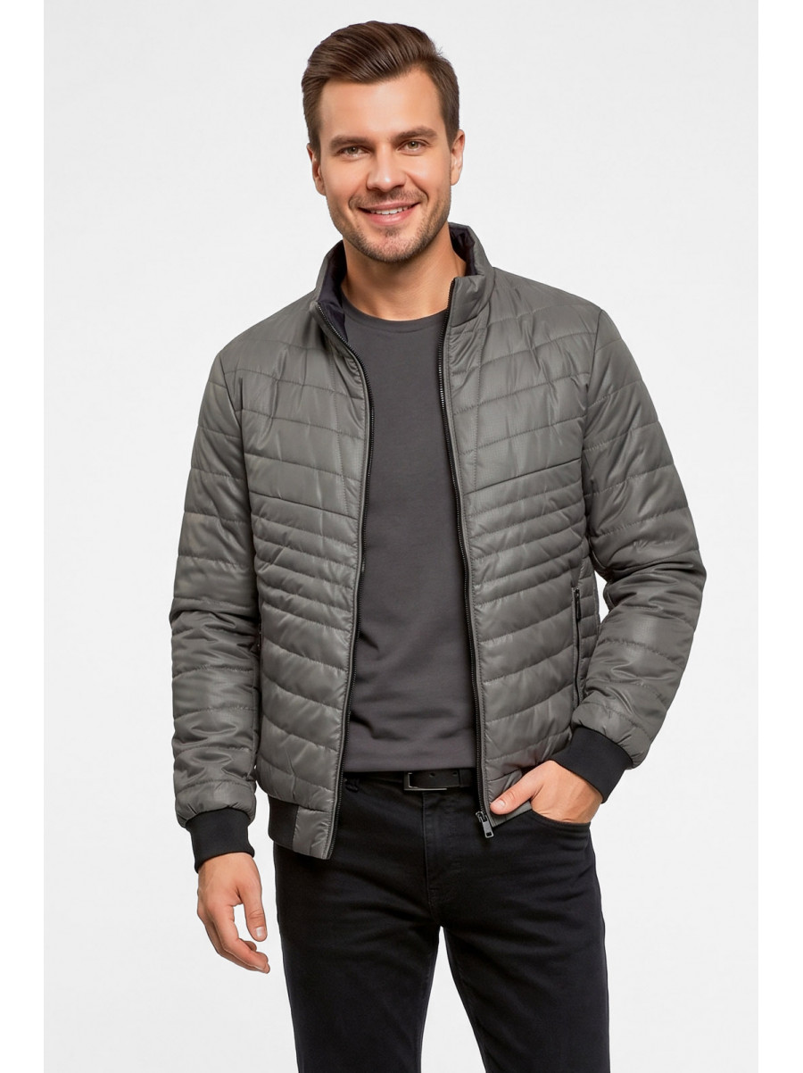 Куртка чоловіча демісезонна сірого кольору S711 212390C