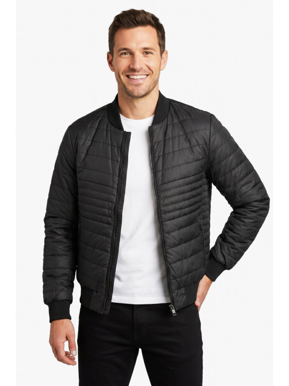 Куртка чоловіча демісезонна чорного кольору S711 212392C