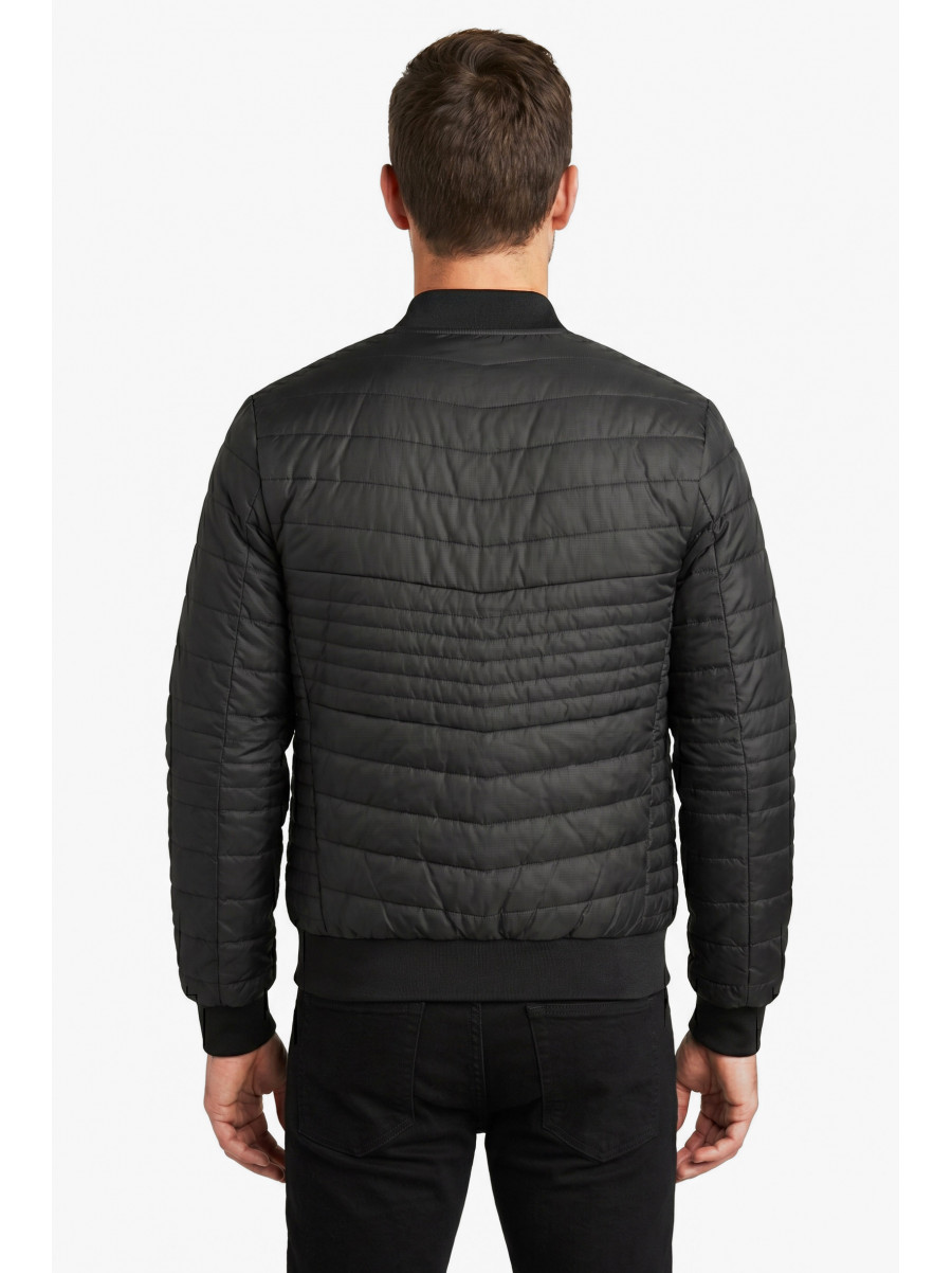 Куртка чоловіча демісезонна чорного кольору S711 212392C