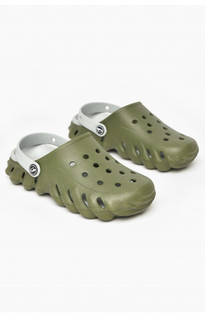 Кроксы женские цвета хаки 5061-2 212394C