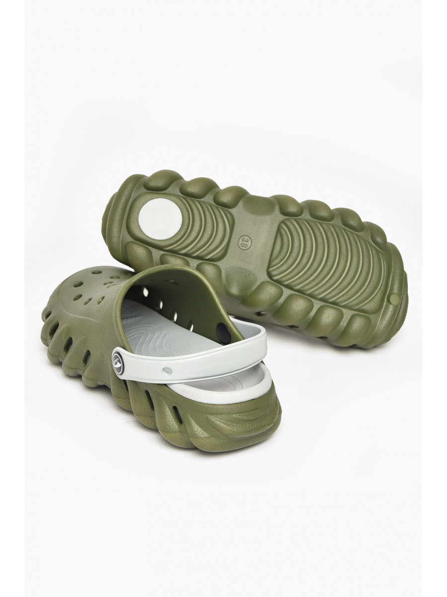 Кроксы женские цвета хаки 5061-2 212394C