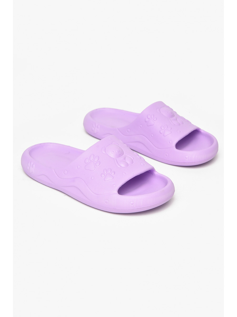 Шльопанці дитячі для дівчинки піна бузкового кольору 5066-3 212396C