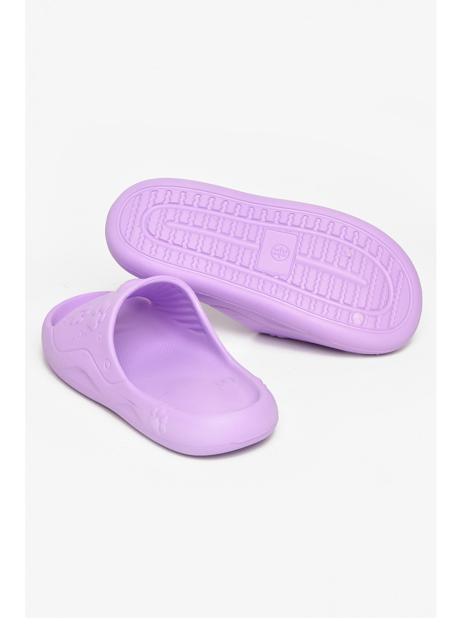 Шльопанці дитячі для дівчинки піна бузкового кольору 5066-3 212396C