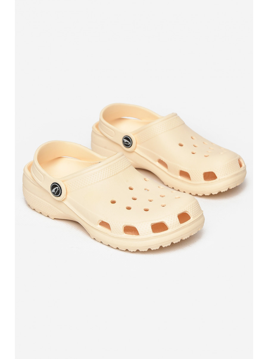 Кроксы детские светло-желтого цвета 3001-3 212399C