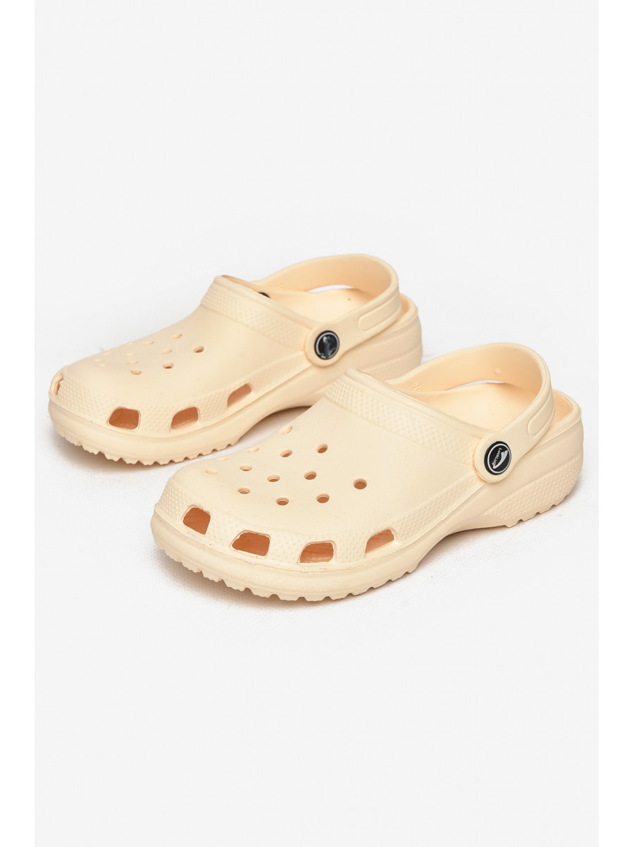 Кроксы детские светло-желтого цвета 3001-3 212399C
