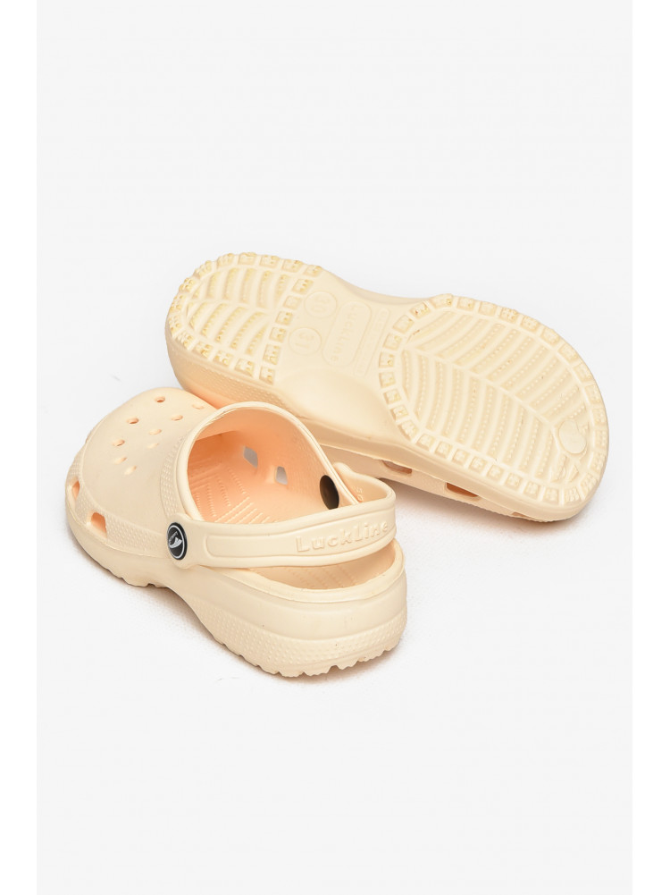 Кроксы детские светло-желтого цвета 3001-3 212399C