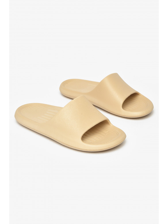 Шлепанцы пена женские бежевого цвета 5062-2 212400C