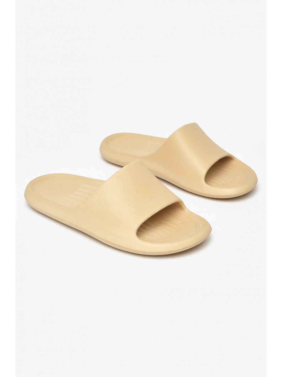 Шлепанцы пена женские бежевого цвета 5062-2 212400C