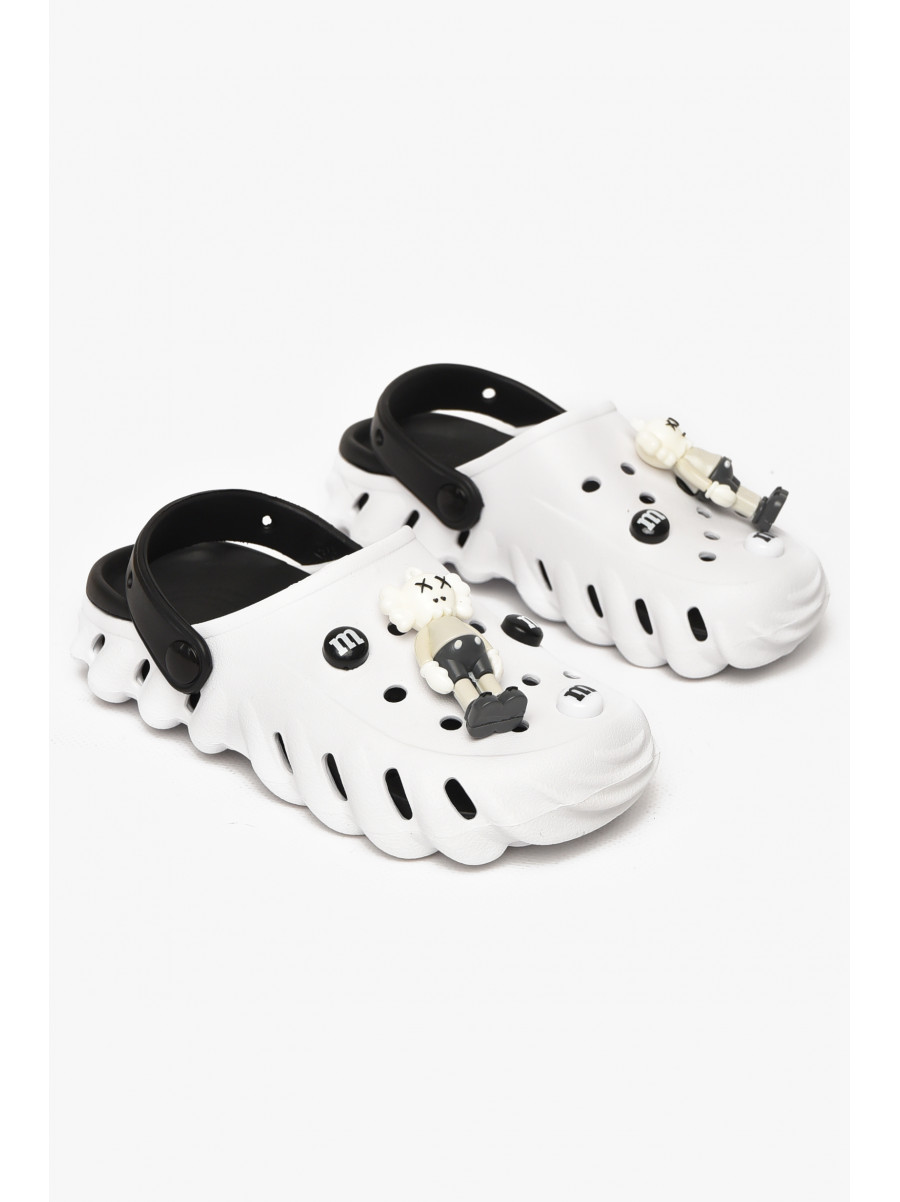 Кроксы детские белого цвета 5061-3 212402C
