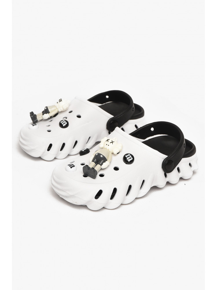 Кроксы детские белого цвета 5061-3 212402C